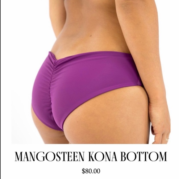 Fused Hawaii Kona bikini bottom Starfish”mangosteen” medium - Picture 1 of 8
